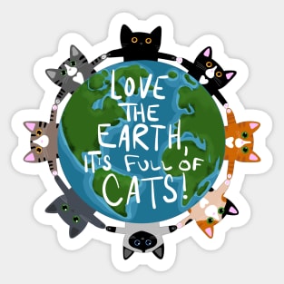 Earth Day Cats Sticker